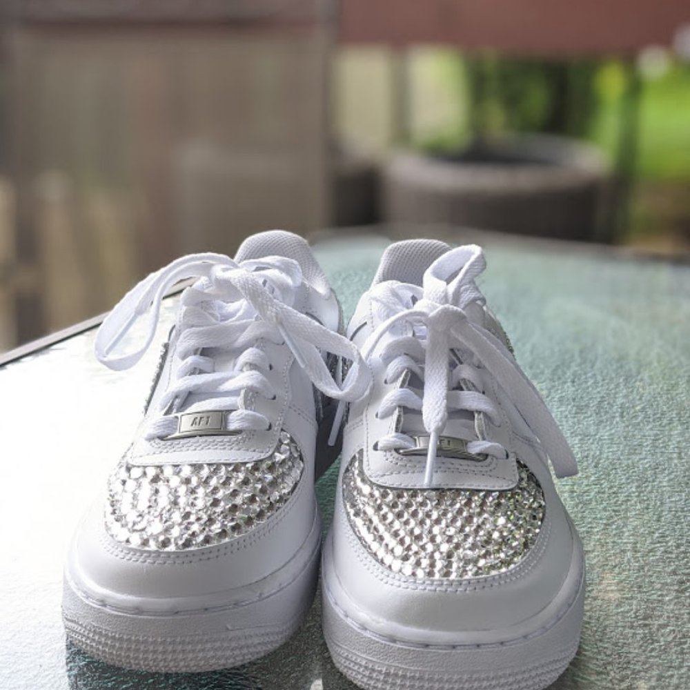 Custom Cyrstal Air Force 1s - Picture 3 of 4